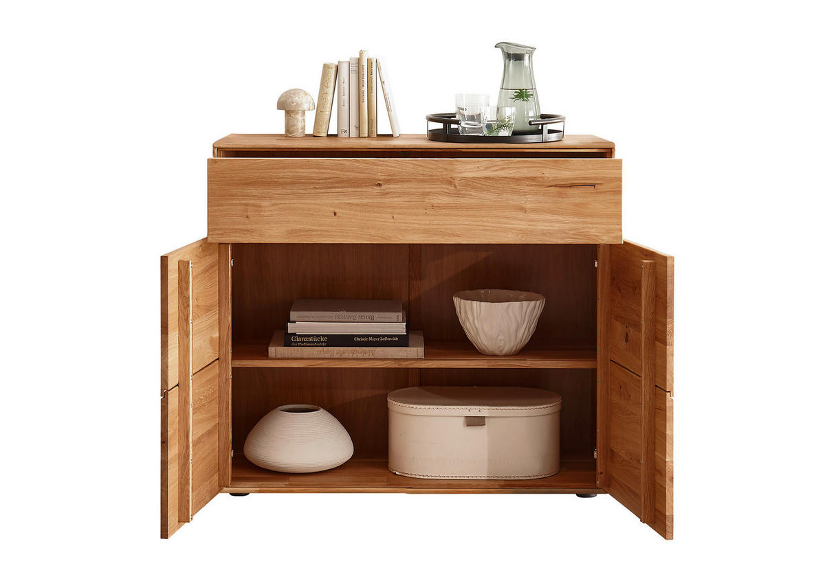 KOMMODE , 100/89/40 cm, 1 Schublade(n)  - Wildeiche, Design, Holz (100/89/40cm) - Livetastic