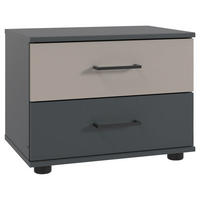 NACHTTISCH 52/40/38 cm  in Graphitfarben, Sahara  - Schwarz/Graphitfarben, Konventionell, Holzwerkstoff/Kunststoff (52/40/38cm) - Carryhome