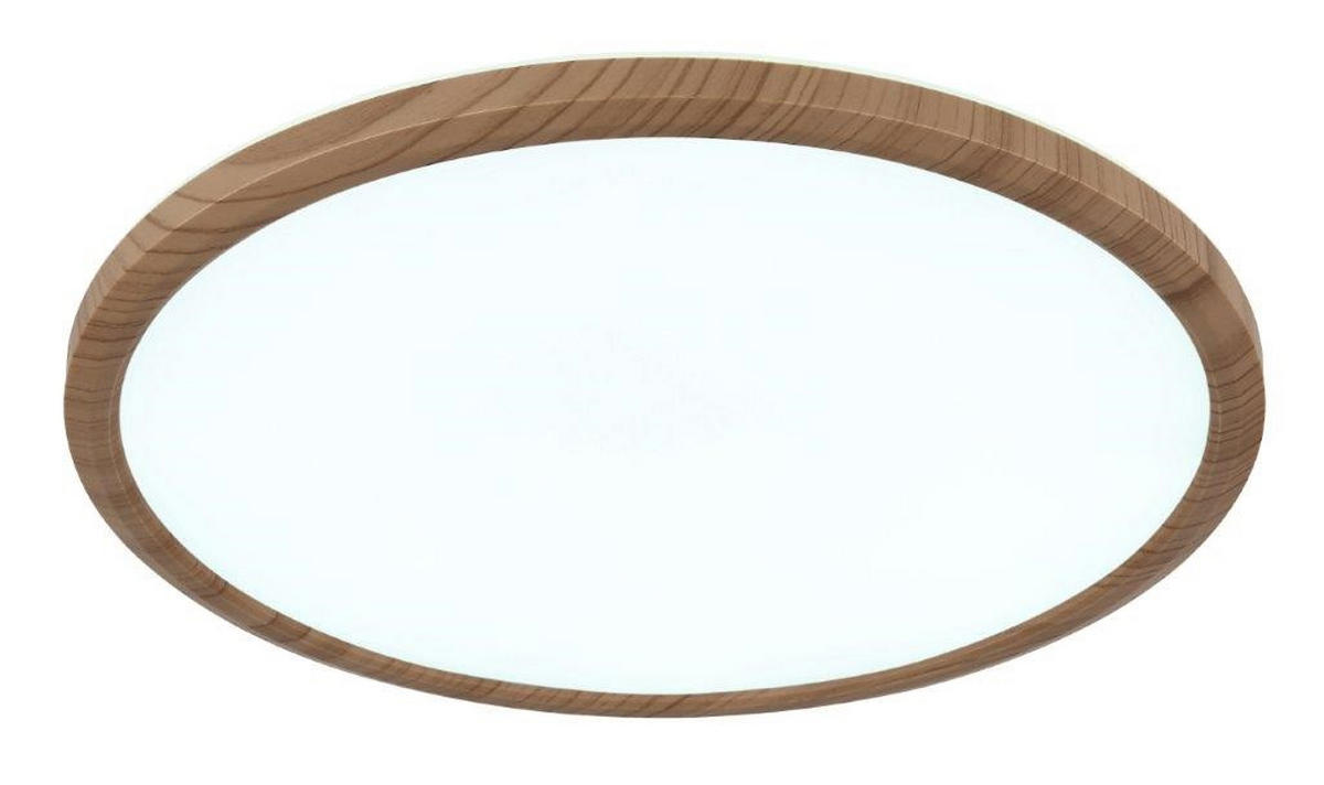 LED PLAFONJERA ZA KUPATILA - bela/opal, Prirodno, plastika (29,4/2,5cm)
