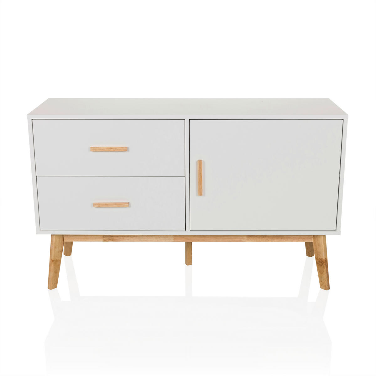 SIDEBOARD  in 120/72/40 cm  - Hellbraun/Weiß, MODERN, Holzwerkstoff (120/72/40cm) - MID.YOU