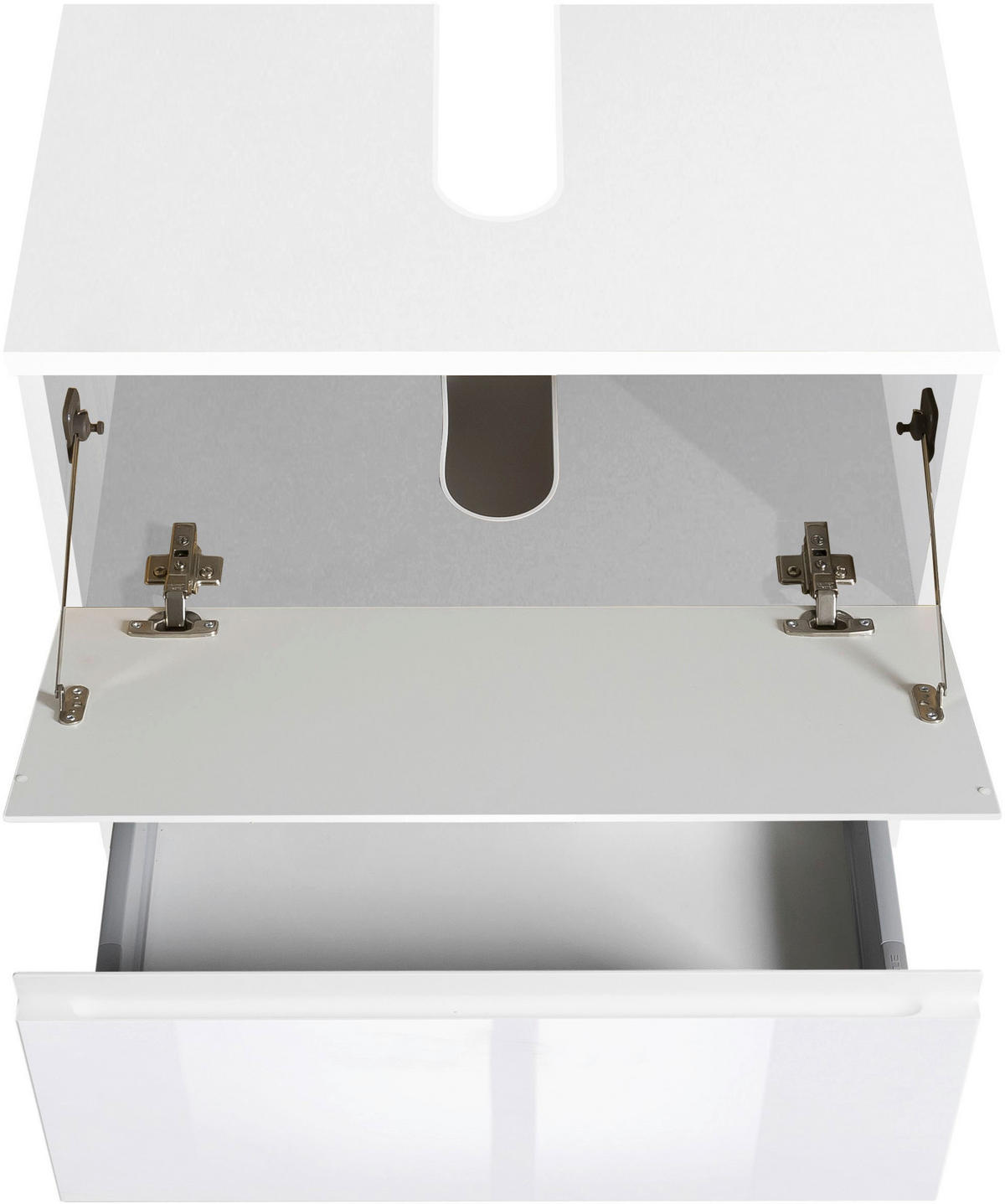 WASCHBECKENUNTERSCHRANK 60/53/35 cm  - Weiß, Design, Holzwerkstoff (60/53/35cm) - Xora