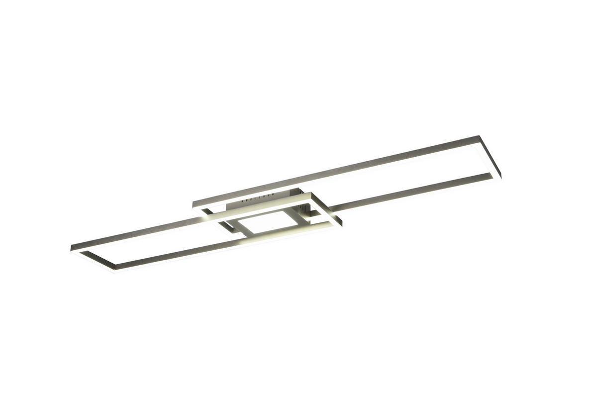 LED-DECKENLEUCHTE 38 W     - Nickelfarben, Basics, Metall (110/7/21cm) - Trio Leuchten