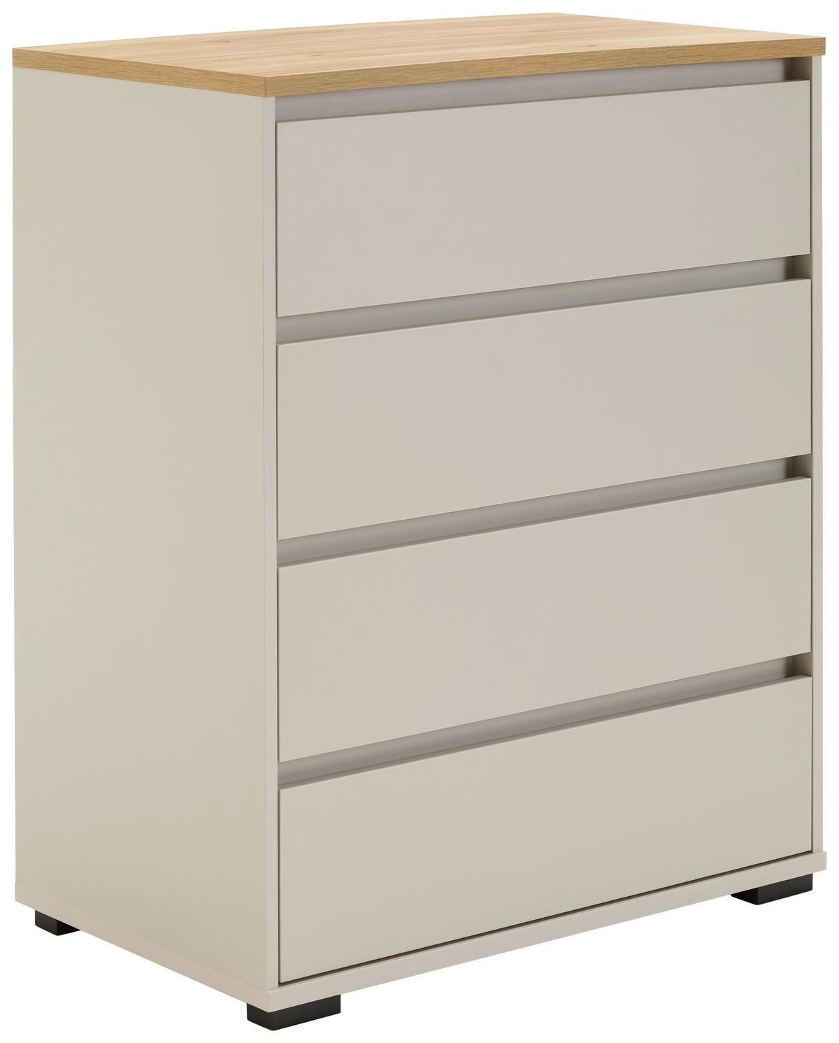 KOMMODE  in 80/103/48 cm  - Kaschmir/Anthrazit, Design, Holzwerkstoff/Kunststoff (80/103/48cm) - Carryhome