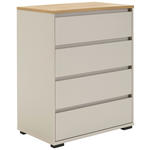 KOMMODE  in 80/103/48 cm  - Kaschmir/Anthrazit, Design, Holzwerkstoff/Kunststoff (80/103/48cm) - Carryhome