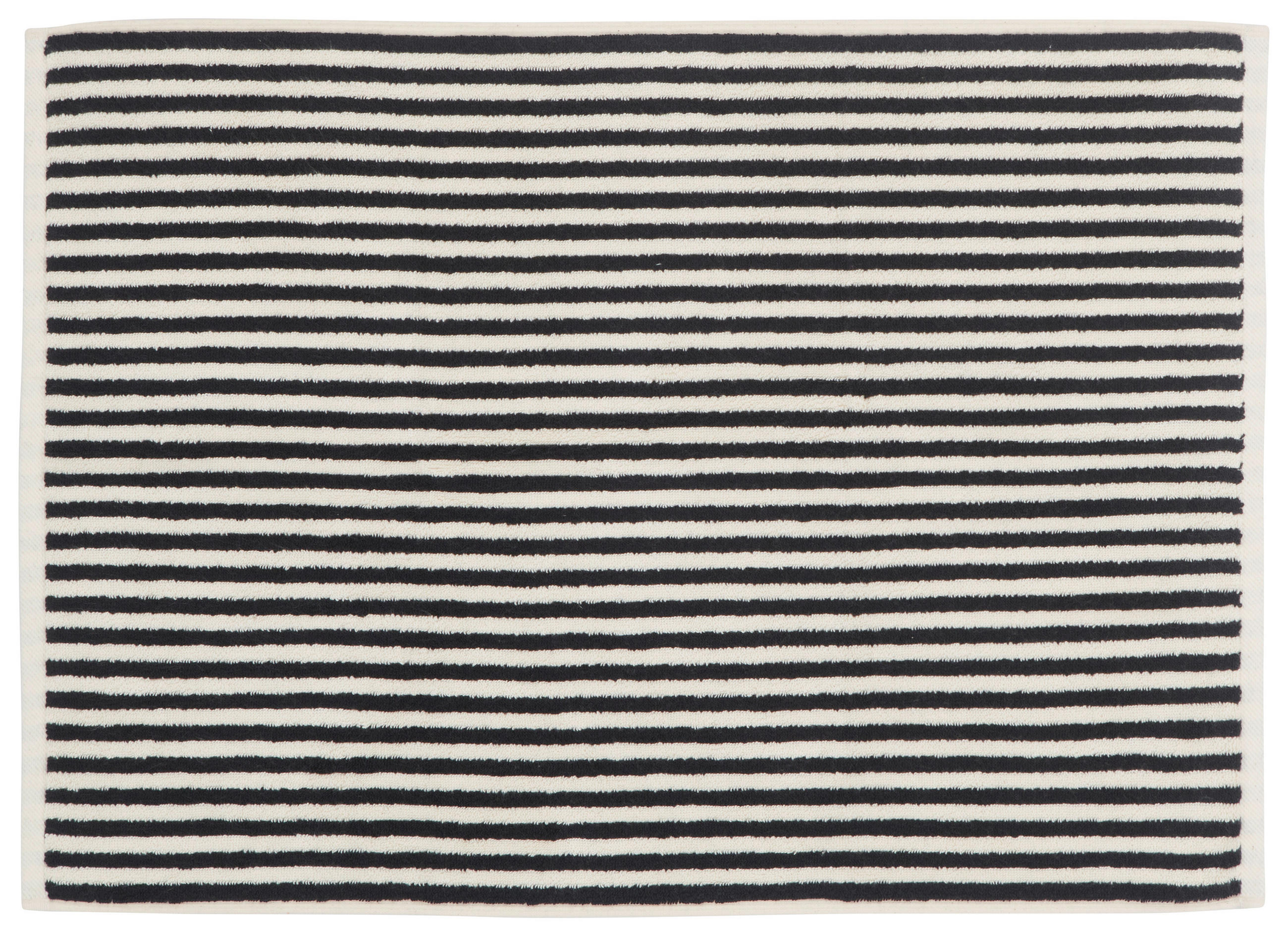 BADEMATTE Schwarz, Ecru 50/70 cm  - Ecru/Schwarz, KONVENTIONELL, Textil (50/70cm) - Dieter Knoll