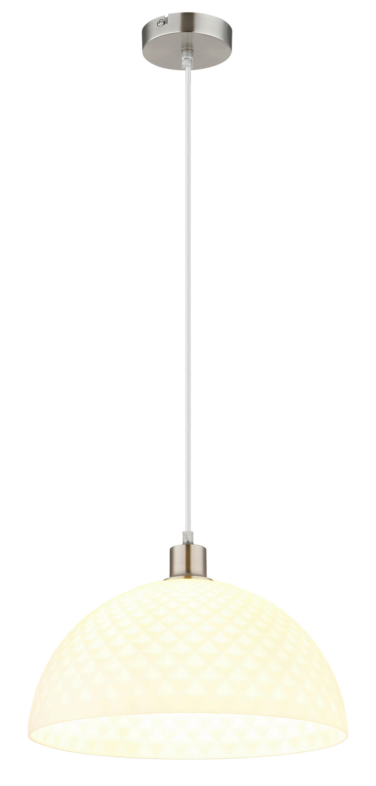 HÄNGELEUCHTE 35/120 cm  - Opal/Schwarz, Design, Glas/Kunststoff (35/120cm) - Globo