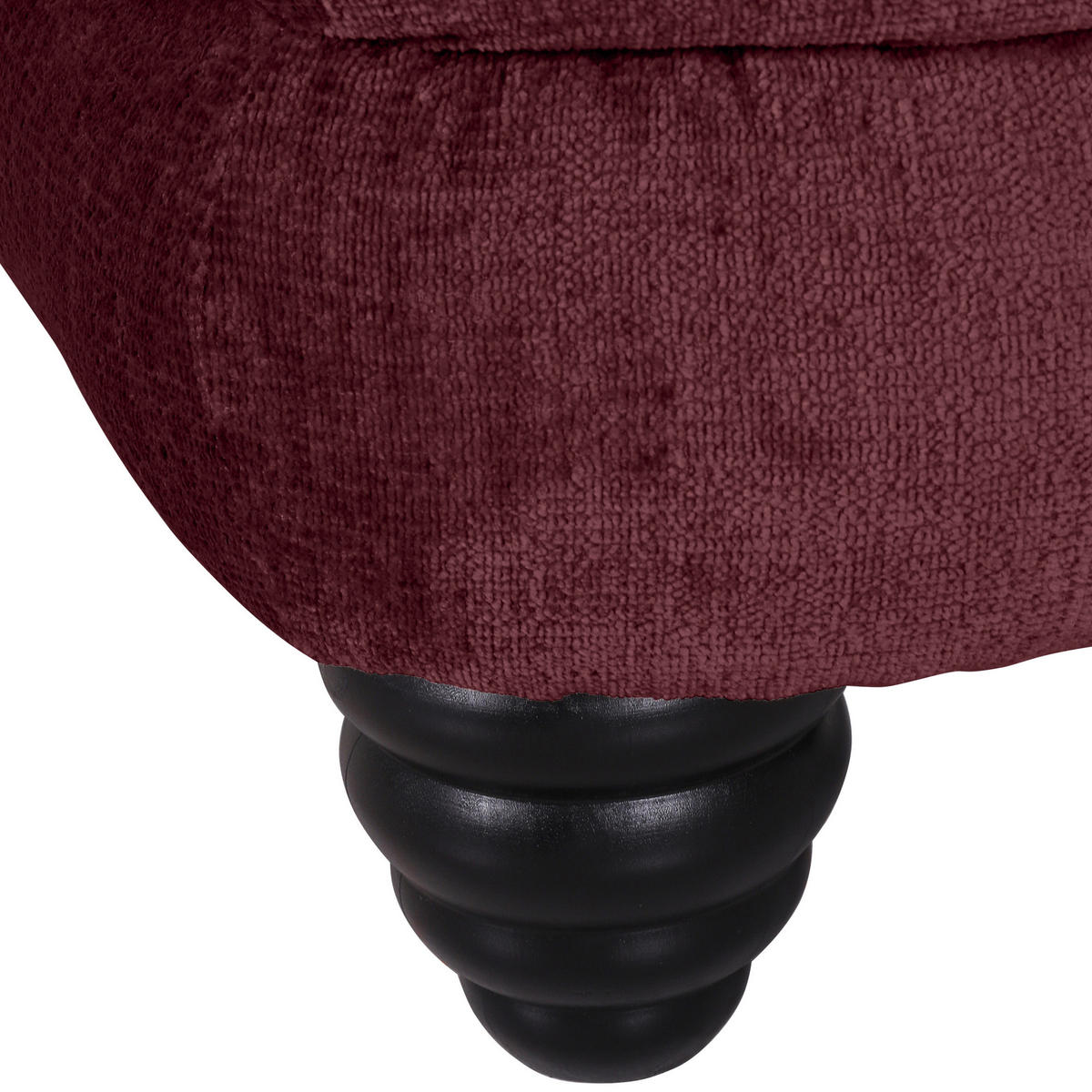XXL-SESSEL - Bordeaux/Schwarz, Design, Holz/Textil (127/106/149cm) - Landscape