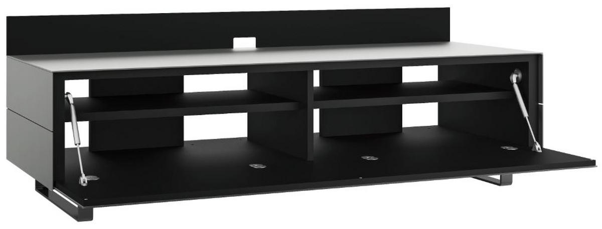 TV-ELEMENT - Schwarz/Grau, MODERN, Glas/Holzwerkstoff (150,5/53,5/57,0cm) - Musterring