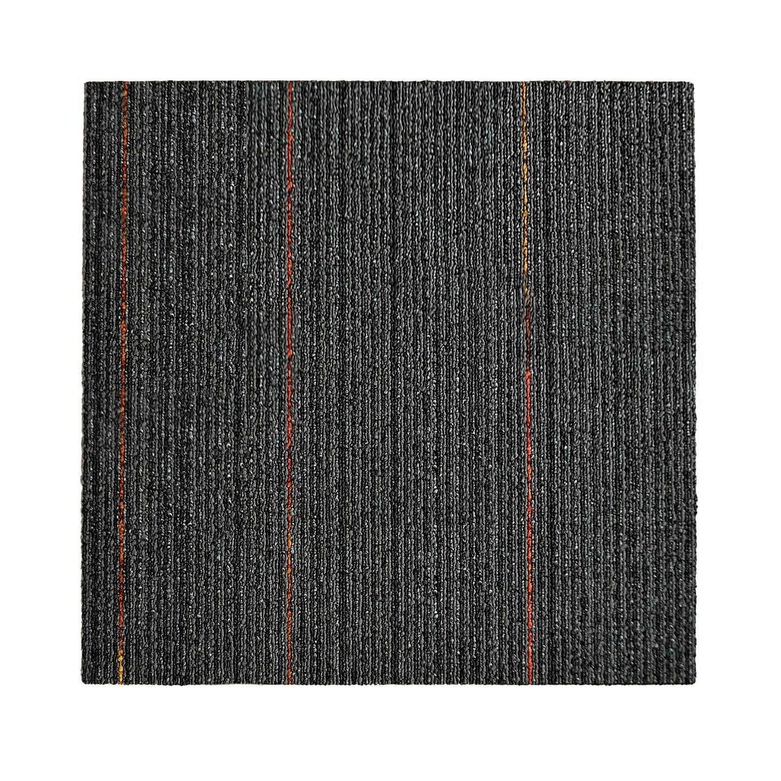 Floordirekt Teppichfliese Berlin Anthrazit 50x50 cm