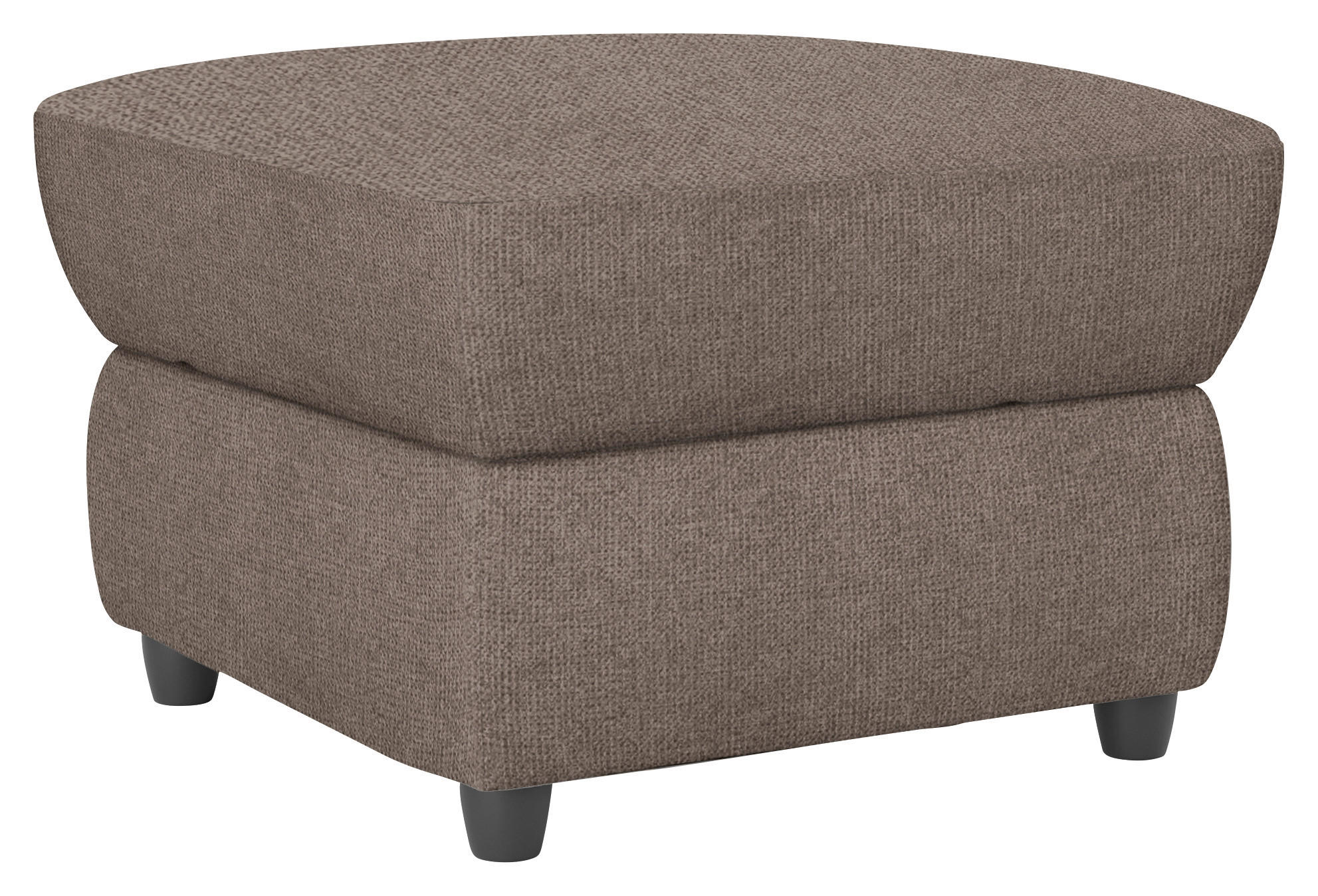 HOCKER Chenille Taupe - Taupe/Schwarz, KONVENTIONELL, Kunststoff/Textil (68/45/68cm) - Livetastic