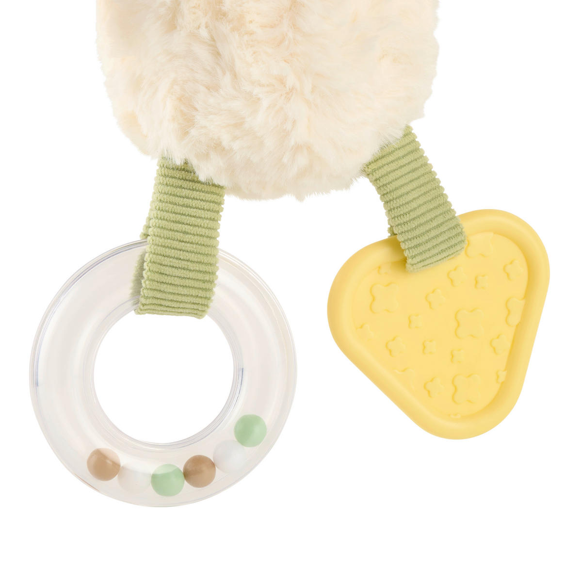 LEKSAKSDJUR - vit/grön, Basics, textil/plast (20cm) - Patinio