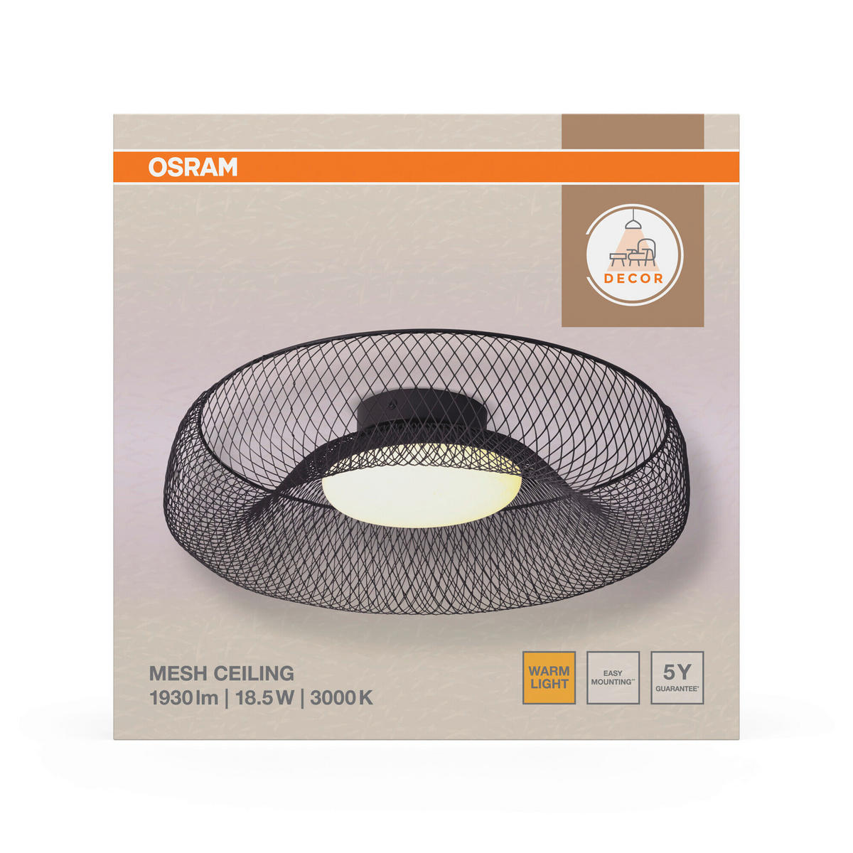 LED-DECKENLEUCHTE 30/11 cm   - Schwarz, Basics, Kunststoff/Metall (30/11cm) - Osram