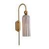 WANDLEUCHTE Piega   - Goldfarben/Bernsteinfarben, KONVENTIONELL, Glas (23.5/10/56.5cm)