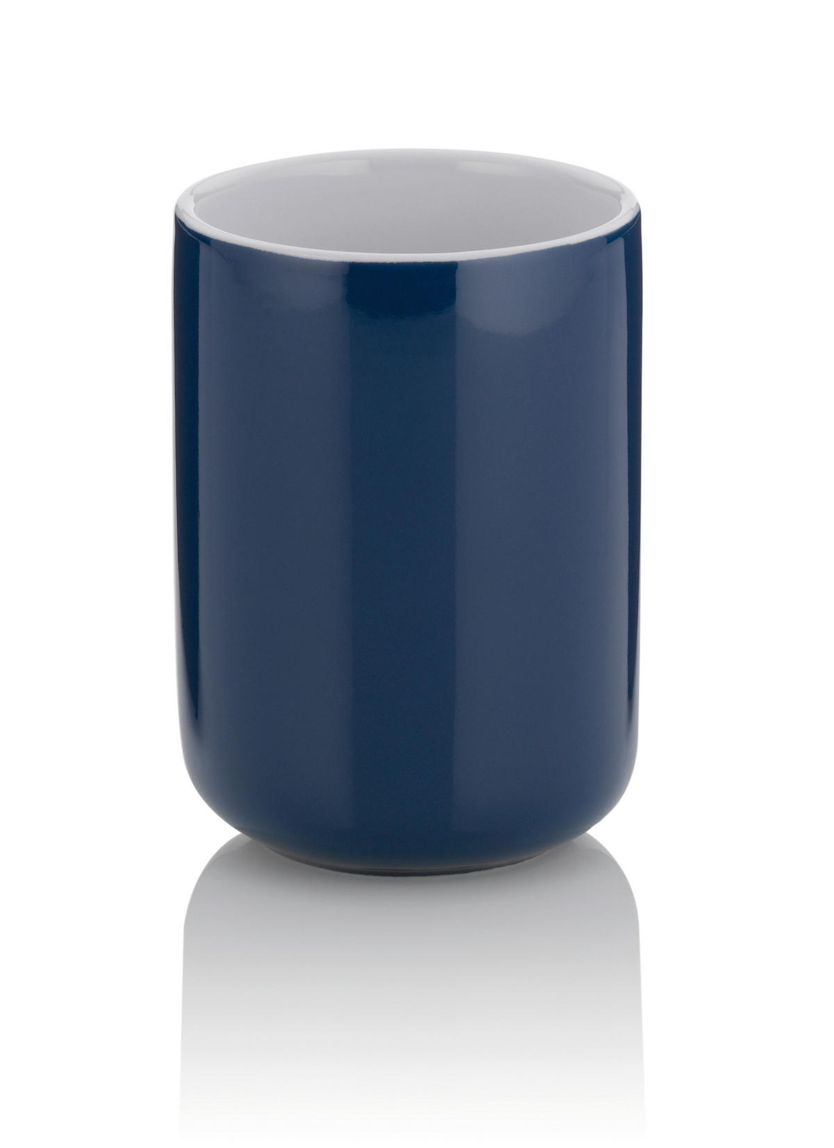 ZAHNPUTZBECHER Keramik  - Blau/Weiß, Basics, Keramik (7,5/10cm) - Kela