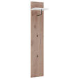 GARDEROBENPANEEL  in 30/160/25 cm  - Eichefarben/Weiß, Design, Holzwerkstoff (30/160/25cm) - Voleo