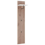 GARDEROBENPANEEL  in 30/160/25 cm  - Eichefarben/Weiß, Design, Holzwerkstoff (30/160/25cm) - Voleo