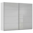 SCHWEBETÜRENSCHRANK 271/223/68 cm 2-türig Seidengrau  - Seidengrau/Alufarben, Design, Glas/Holzwerkstoff (271/223/68cm) - Xora