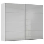 SCHWEBETÜRENSCHRANK 271/223/68 cm 2-türig Seidengrau  - Seidengrau/Alufarben, Design, Glas/Holzwerkstoff (271/223/68cm) - Xora