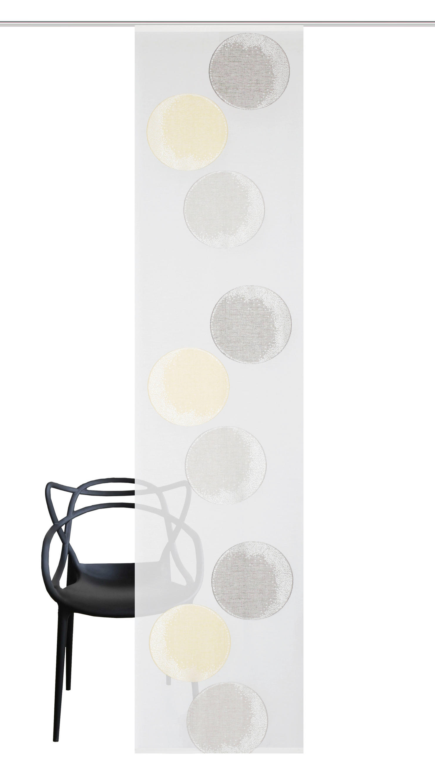 FLÄCHENVORHANG in Gelb halbtransparent  - Gelb, Design, Textil (60/245cm) - Schmidt W. Gmbh