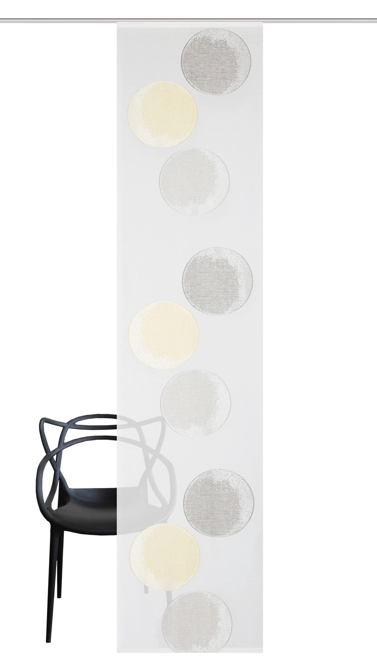 FLÄCHENVORHANG in Gelb halbtransparent  - Gelb, Design, Textil (60/245cm) - Schmidt W. Gmbh