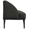 SITZBANK in Textil Grau, Schwarz  - Schwarz/Grau, KONVENTIONELL, Textil/Metall (217/85/72cm) - Moderano