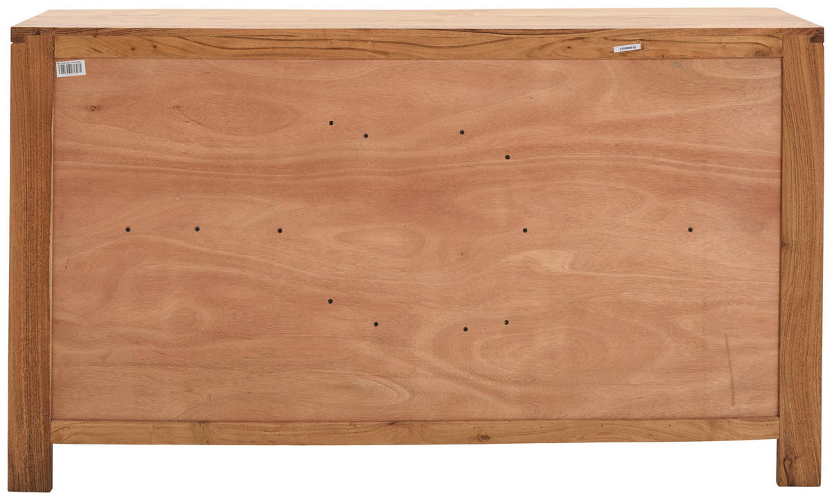 SIDEBOARD  in 150/85/40 cm  - Schwarz/Akaziefarben, Natur, Glas/Holz (150/85/40cm) - Livetastic