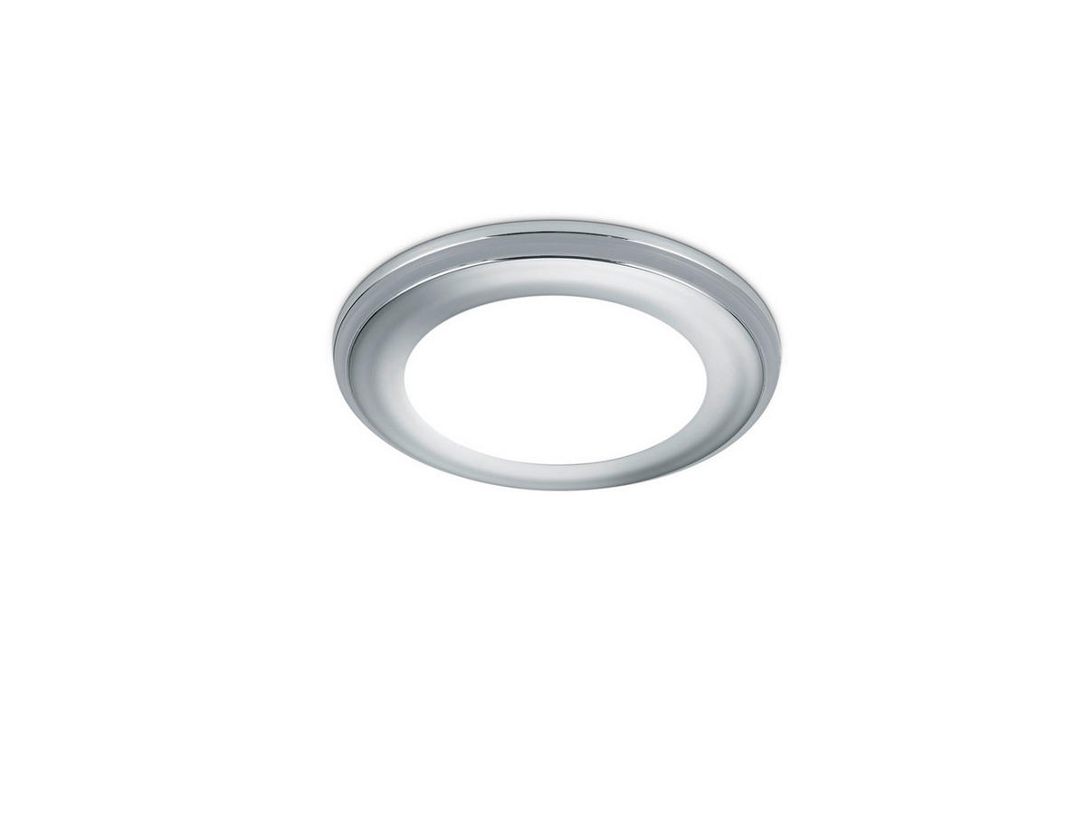 LED-EINBAUSPOT Aura 8,2 cm  - Chromfarben, Basics, Kunststoff (8,2cm) - Trio Leuchten