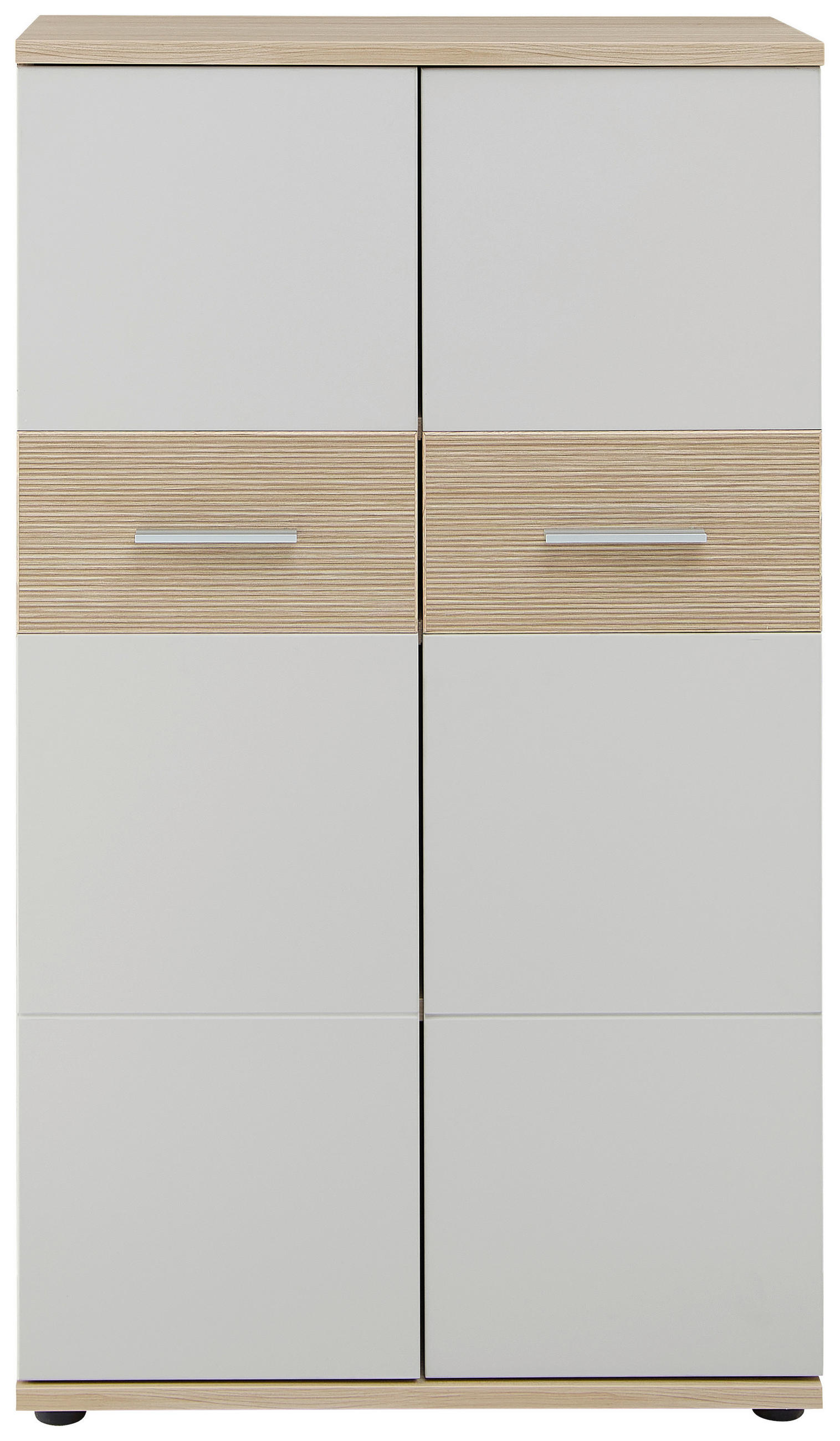 Stylife Highboard Eiche, Kaschmir 75x129x38 cm