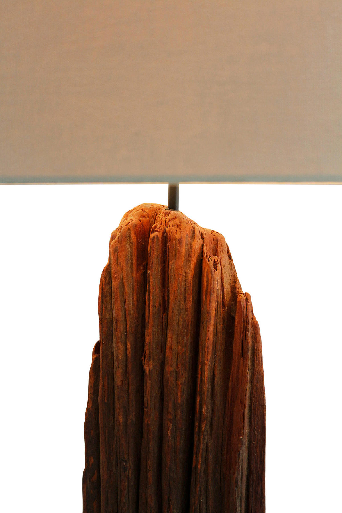 STEHLEUCHTE  30/175/30 cm   - Schwarz/Naturfarben, Design, Holz/Textil (30/175/30cm) - P & B