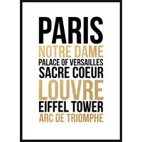 KONSTTRYCK 51,2/71,2 cm  - multicolor/svart, Basics, trämaterial (51,2/71,2cm) - Monee