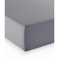 BOXSPRING-FIXLEINTUCH - Dunkelgrau, Basics, Textil (90-100/200-210cm) - Fleuresse