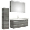 BADEZIMMER 4-teilig  in 153 cm  - Chromfarben/Graphitfarben, KONVENTIONELL, Glas/Holzwerkstoff (153cm) - Pelipal
