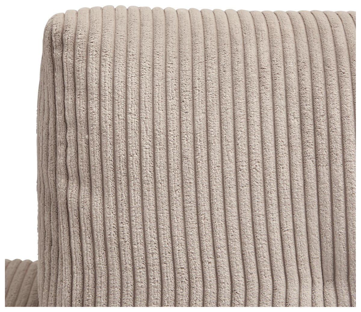 WOHNLANDSCHAFT in Cord Taupe  - Taupe/Schwarz, Konventionell, Kunststoff/Textil (126/293/155cm) - Ti'me