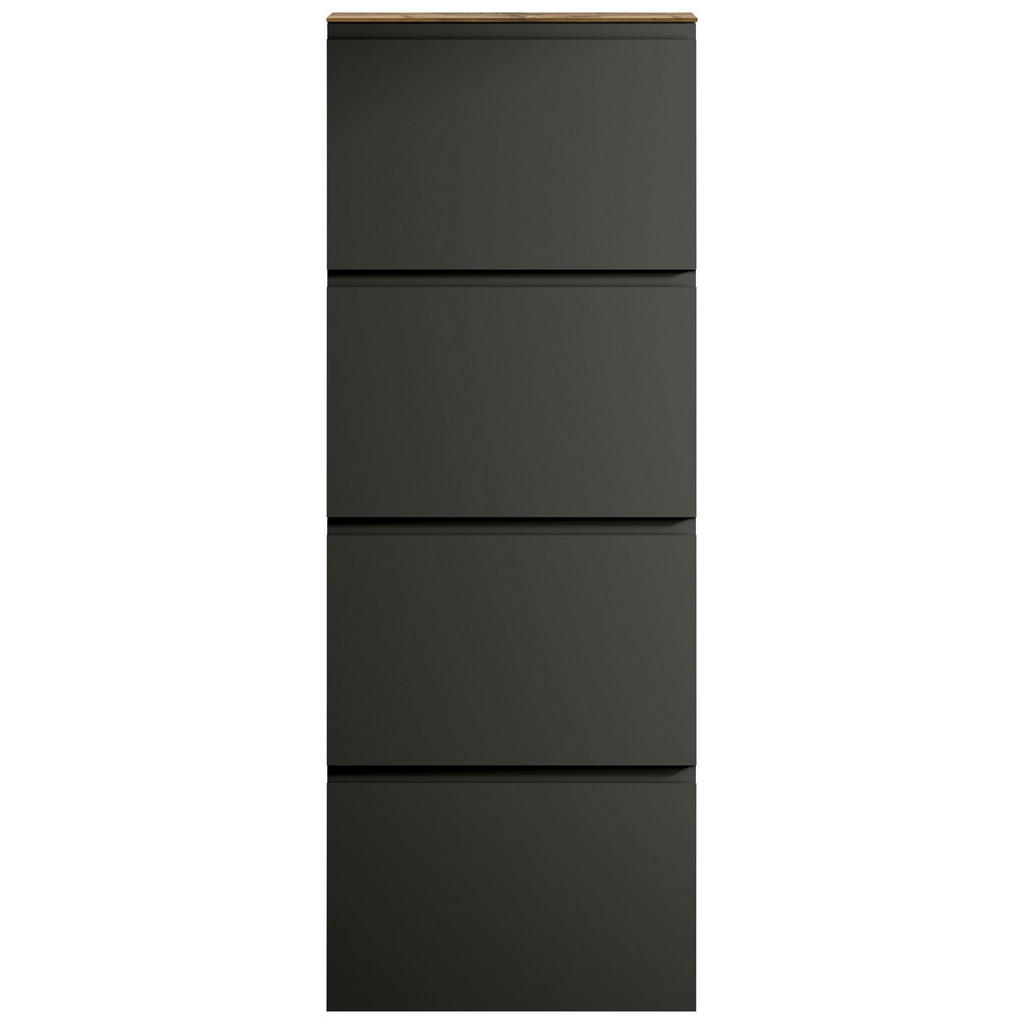 Thumbnail - Moderano Schuhkipper Gardasee, Anthrazit, Eiche, Holzwerkstoff, 60x162x22 cm, erweiterbar, Typenauswahl, individuell pla...