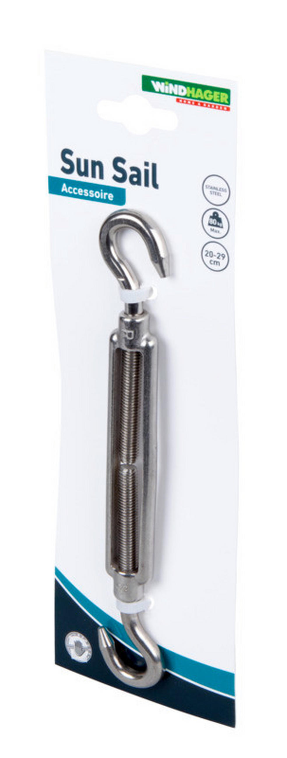 PŘÍSLUŠENSTVÍ SLUNEČNÍCH CLON  - barvy stříbra, Basics, kov (20-29cm)