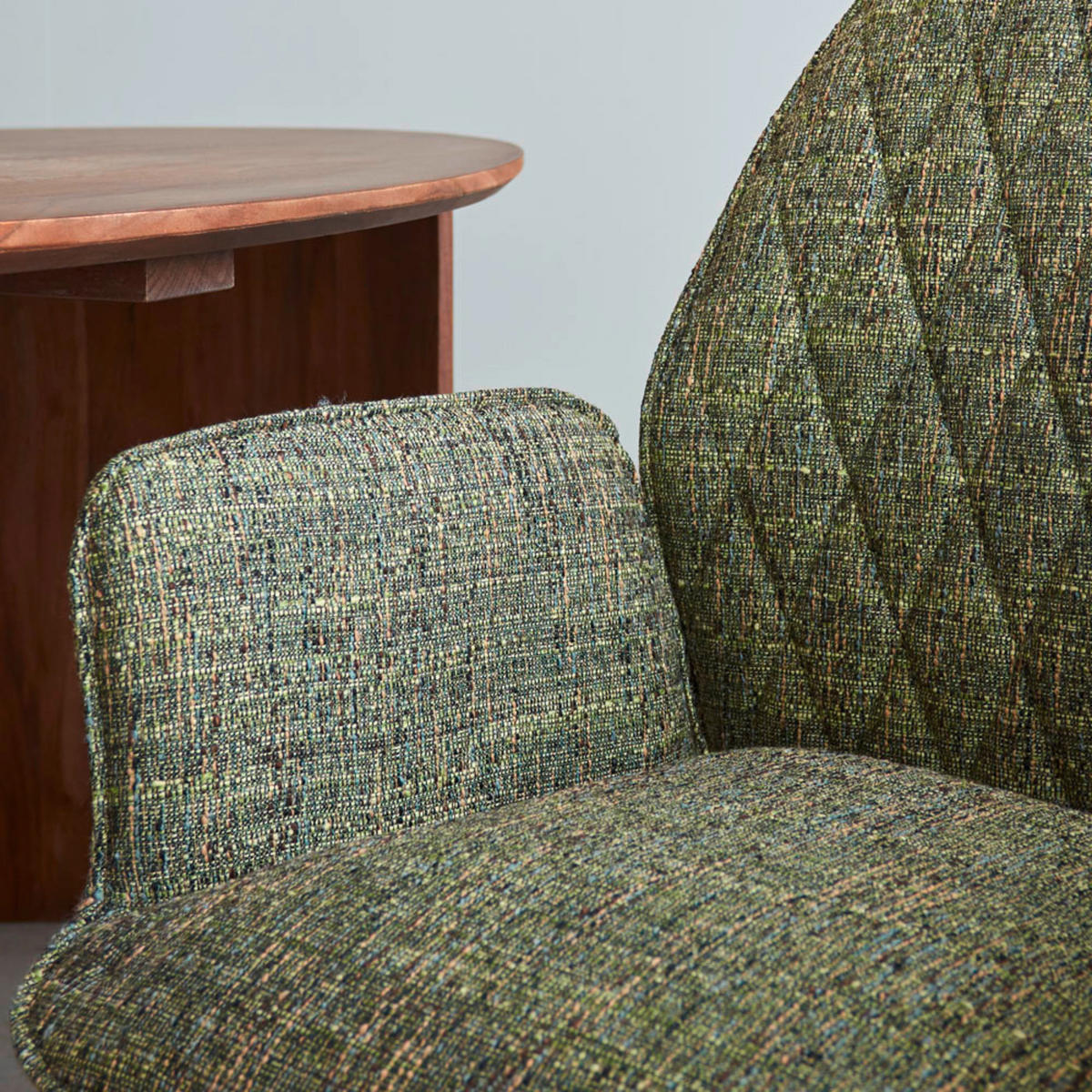 SADA ŽIDLÍ S PODRUČKAMI 2 kusy - černá/zelená, Moderní, kov/textil (57,5/92/52cm) - MID.YOU