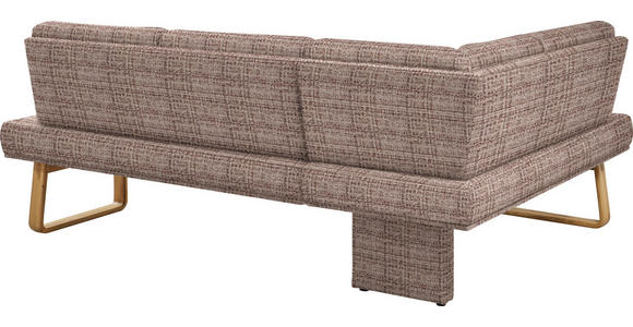 ECKBANK 174/240 cm  in Braun, Eichefarben  - Eichefarben/Braun, Design, Holz/Textil (174/240cm) - Dieter Knoll