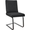 SCHWINGSTUHL  in Stahl Mikrofaser  - Dunkelgrau/Schwarz, Design, Textil/Metall (46/92/60cm) - Dieter Knoll