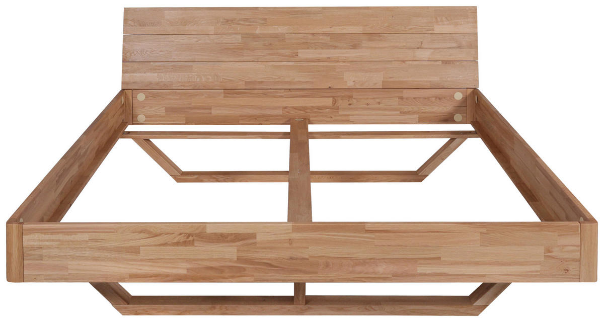 BETT 180/200 cm  in Eichefarben  - Eichefarben, MODERN, Holz (180/200cm) - MID.YOU