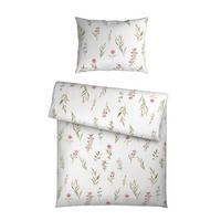 POSTELJINA 140/200 cm  Mavie  - bijela/ružičasta, Konvencionalno, tekstil (140/200cm) - Novel