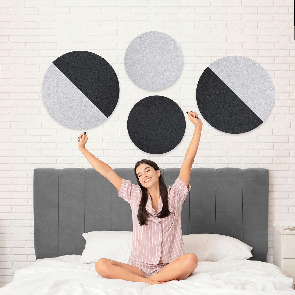 AKUSTIKPANEEL  - Anthrazit, Basics, Kunststoff (60/2,4cm)