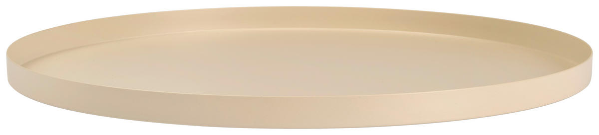 TABLETT 40/2 cm    - Beige, Basics, Metall (40/2cm) - Ambia Home