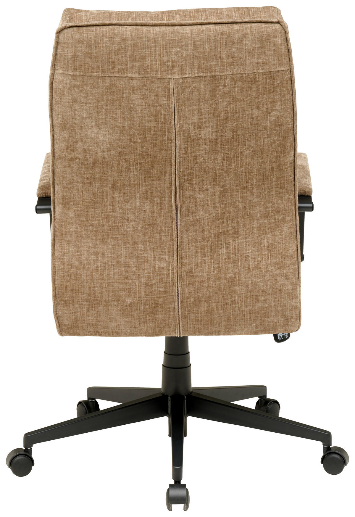 CHEFSESSEL Webstoff Braun  - Schwarz/Braun, Modern, Kunststoff/Textil (58/110-120/62cm) - MID.YOU