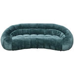 3-SITZER-SOFA  in Struktur Petrol  - Petrol/Schwarz, Design, Kunststoff/Textil (234/79/119cm) - Carryhome