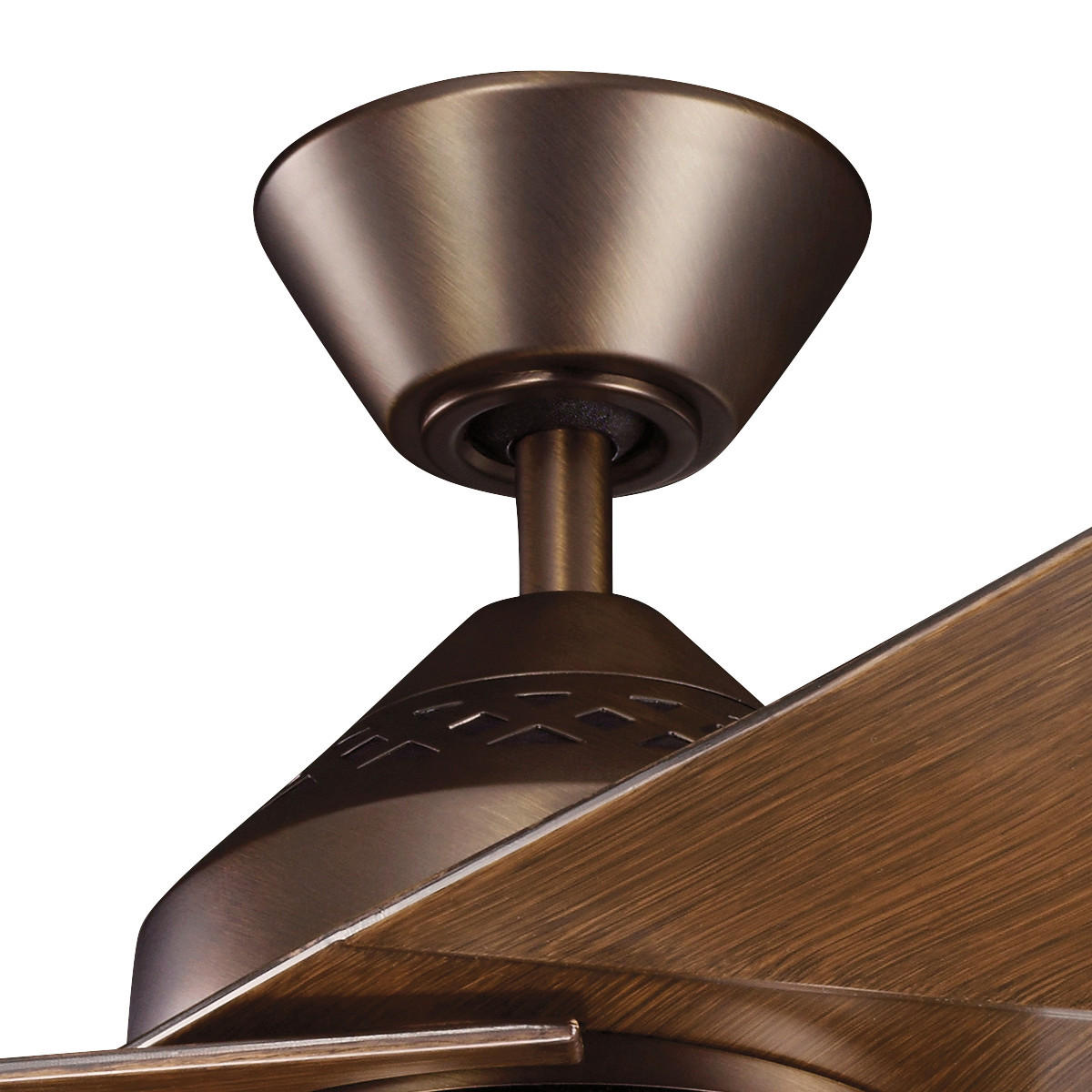 STROPNI VENTILATOR  Elstead Jade /1670 lm/3000 K// - barva oreha/barve brona, Konvencionalno, kovina/umetna masa (152/35cm) - Elstead Lighting