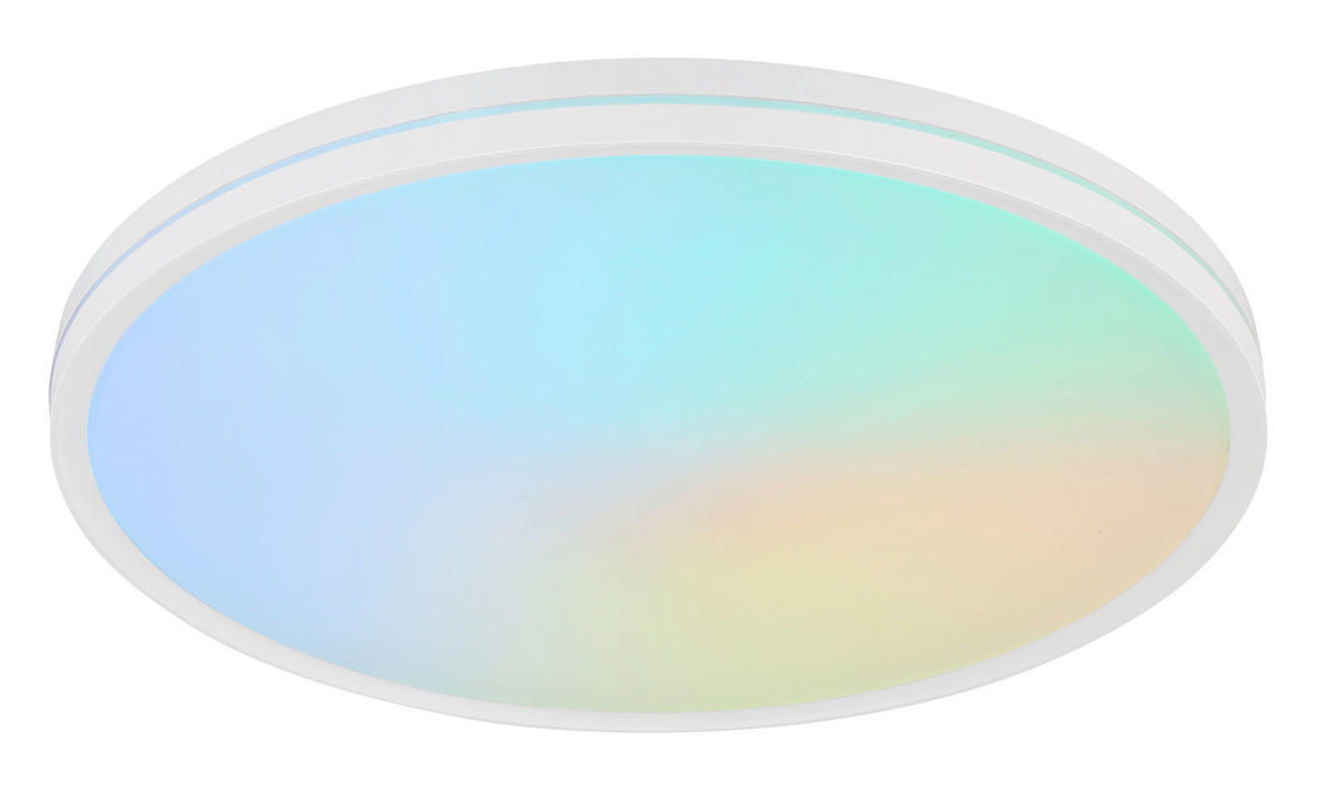 STROPNA LED-SVETILKA  Dwain   2700-6500 K 230 V  - bela, Design, umetna masa (37/7cm) - Globo