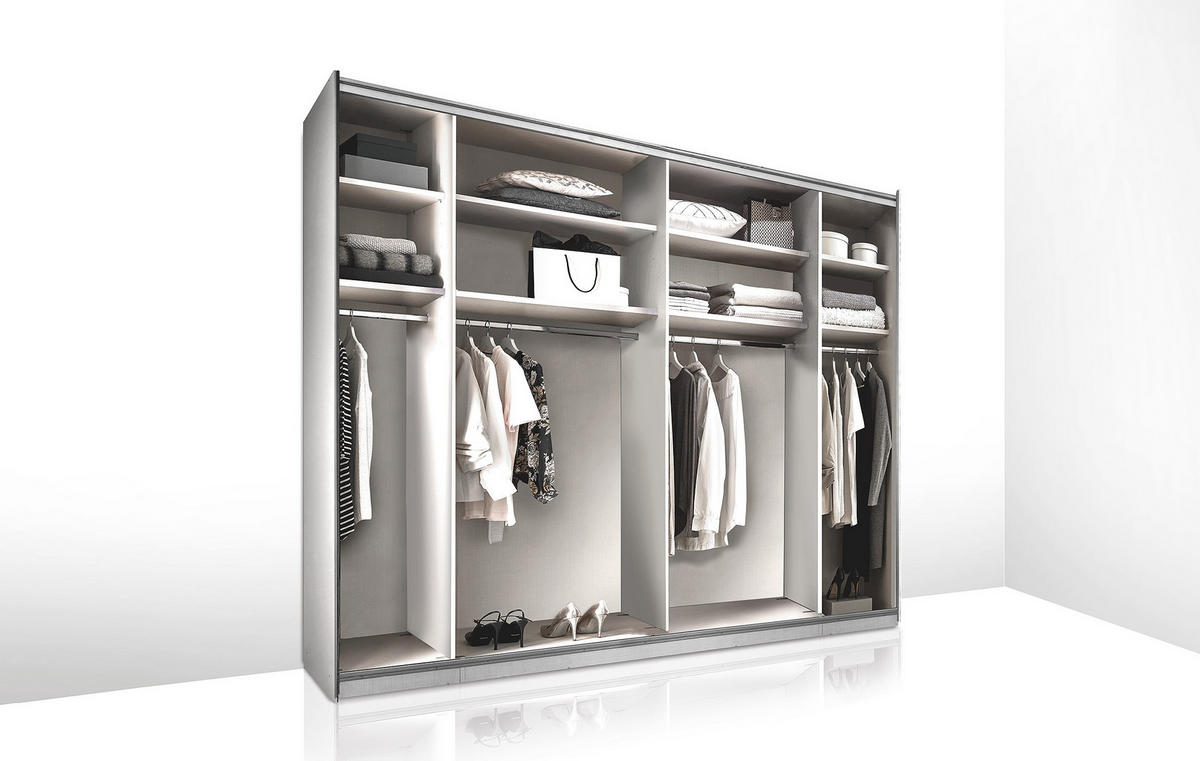 SCHWEBETÜRENSCHRANK 278/222/68 cm,  in Anthrazit, 2 Tür(en)  - Anthrazit/Schwarz, Design, Holzwerkstoff/Metall (278/222/68cm) - Dieter Knoll