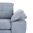 ECKSOFA  in Webstoff Blaugrau  180/265 cm  - Blaugrau/Schwarz, Design, Textil/Metall (180/265cm) - Carryhome