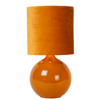TISCHLEUCHTE 24/24/47 cm   - Dunkelgelb, LIFESTYLE, Glas (24/24/47cm) - Lucide