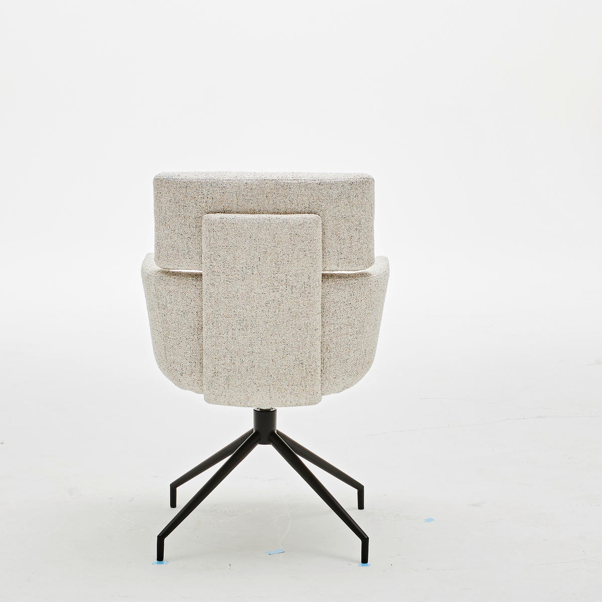 KAROSSZÉK fekete, bézs  - bézs/fekete, Design, textil/fém (62/92/65cm) - Dieter Knoll